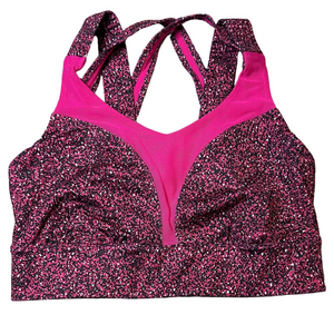 Lululemon Sportsbra Flashback Static Oxygen Bra Sz 8 Racerback